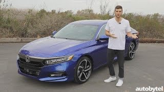 2018 Honda Accord Sport 20T Manual Test Drive Video Review [upl. by Diver248]