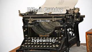 typewriter sound effect 04 [upl. by Lorita408]