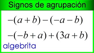 Simplificar expresiones algebraicas con signos de agrupación  paréntesis corchetes y llaves 13 [upl. by Craner]