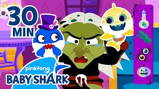 Wicked Witch Goes to Baby Shark Hair Salon  Compilation  Halloween Monster  Baby Shark Official [upl. by Alvord]