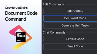 Document Code in JetBrains using Cody [upl. by Hiroshi656]