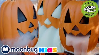 Trex Ranch  Dinosaur amp Halloween Science Experiments  Moonbug Kids TV Shows  Full Episodes [upl. by Kori]