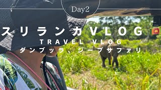 【スリランカ🇱🇰Vlog2】ダンブッラ、ジープサファリの漫喫旅🇱🇰 [upl. by Arhaz727]