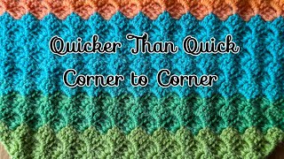 A Quick and Easy C2C You wont believe how fast it builds beginnercrochet [upl. by Acissey]