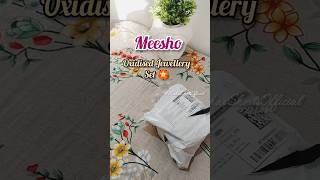 Oxidised Jewellery set meesho shorts youtubeshorts unboxing video trending short viralvideo [upl. by Saimon]