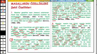 5ÖABT MASALMASALLARIN ÖZELLİKLERİŞekil Özellikleri [upl. by Assecnirp777]