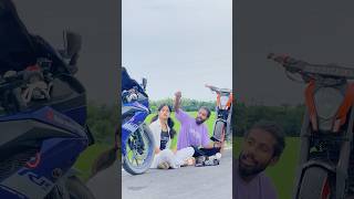 Mera Dono Bike Ek Sath Ride Pe Jana Chahti Hai 🏍️❤️ shorts ktm 220 foryou viralvideo [upl. by Nepean967]