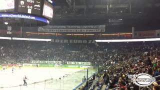 DELPlayoffs Eisbären Berlin gegen Hamburg Freezers  Fans protestieren [upl. by Brower612]