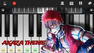 Demon Slayer Akaza Theme  Easy Piano Tutorial  Perfect Piano [upl. by Giffy]