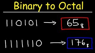 Binary to Octal Conversion [upl. by Bucher]