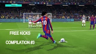 PES 2018  Free Kicks Compilation 3 HD PS4 [upl. by Kcirderf]