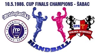 Handball гандбол Piłka ręczna rukomet Metaloplastika Jugoslavija Wybrzeże Gdańsk Poland Finale [upl. by Yeldahc]