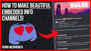 How to Make EMBEDDED Info Channels on Discord StepByStep [upl. by Lyle]