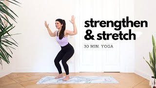 Yoga für Rücken und Schultern  zum Kräftigen Dehnen und Entspannen  30 Min [upl. by Cherlyn]