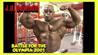 JD DAWODU  ARMS AND POSING  BATTLE FOR THE OLYMPIA 2001 DVD [upl. by Anerbes]