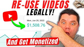 How To Get MONETIZED On YouTube REUSING Other Peoples Videos Legally YouTube Monetization Tutorial [upl. by Assiron]