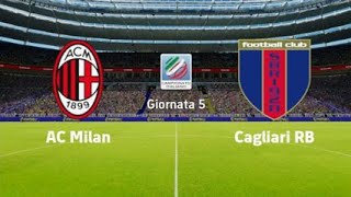 eFootball 2025  AC Milan vs Cagliari  Leao  Haaland  Quinta giornata di campionato [upl. by Grieve]