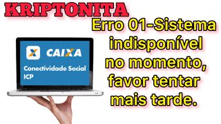 Sistema indisponível no momento favor tentar mais tarde  KRIPTONITA Conectividade SOCIAL [upl. by Mady]