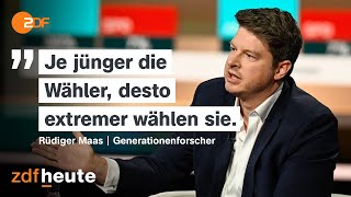 Generationenforscher Maas Darum wählt die Jugend AfD  Markus Lanz vom 03 Oktober 2024 [upl. by Wurst913]