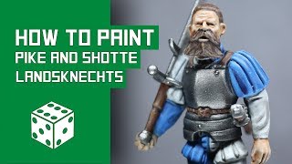 How To Paint Landsknechts  Warlord Games Pike And Shotte Tutorial [upl. by Adlitam]