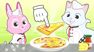 BABY PETS 🍕😋 Kira and Ruby cooks pizza [upl. by Christel]