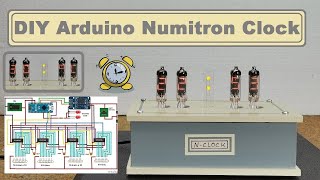 DIY simplest IV9 Numitron clock with Arduino [upl. by Anwahsit]