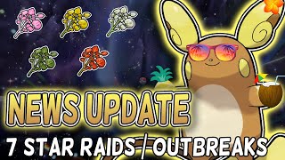 New 7 star Raids Outbreaks Shiny Gimmighoul Returns Pokemon Scarlet And Violet [upl. by Ilat195]