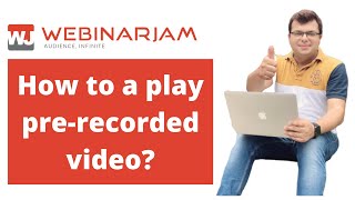 E7  How to play a prerecorded video in Webinarjam English [upl. by Ynohtnanhoj936]