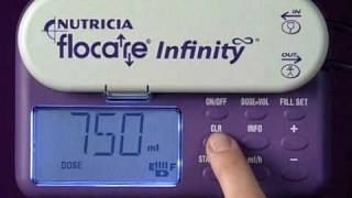 Flocare Infinity Enteral Feeding Pump  Programming [upl. by Rovit]