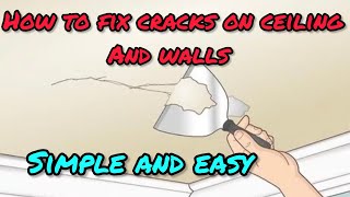 How to fix cracks on ceilings and walls like a pro  Home improvement tips from a painting expert [upl. by Siuqcram275]