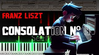 Consolation No 3 by Franz Liszt  Piano Tutorial Score [upl. by Phil525]