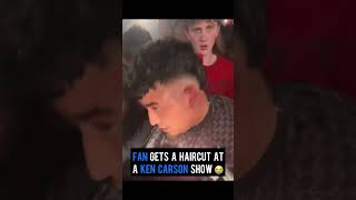 Fan Gets A Haircut At A Ken Carson Show 😭 [upl. by Anaujat632]