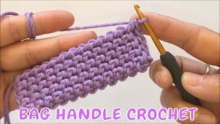 BAG HANDLE CROCHET EASYÇANTA SAPI YAPIMI 17  Çant Sapı Modelleri [upl. by Ulrika]