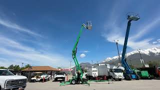 Tow Behind Aerial Boom Lift 2015 JLG T500J 50 Platform with Jib Portable Manlift Articulating [upl. by Dart226]