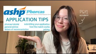 PGY1 Pharmacy Residency Applications  PhORCAS Tips amp Advice [upl. by Schweiker]