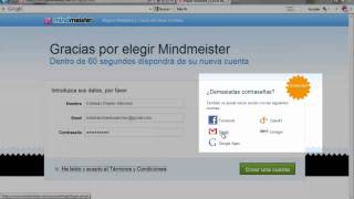 Como crear una sesión gratuita en Mind Meister [upl. by Deibel]