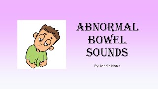 Abnormal bowel sound absenthyperactivetinkling  detailed pathophysiology of different causes [upl. by Ingrim]