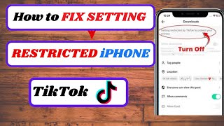 how to fix setting restricted by tiktok to protect your privacy2024 [upl. by Lamb788]