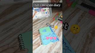 Lets decorate my old diary shorts viral [upl. by Findley]