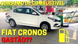 Consumo de combustível REAL Fiat Cronos  INFELIZMENTE [upl. by Anaid873]