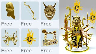 GET FREE ALL GOLDEN LUXURIOUS ITEMS IN ROBLOX😲😵😲 [upl. by Terena]