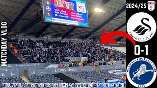 MILLWALL 901 LIMBS amp SWANS HEARTBREAK AS CONCERNS GROW SWANSEA CITY 01 MILLWALL MATCHDAY VLOG [upl. by Anirak]