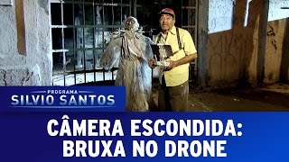 Câmera Escondida 180916  Bruxa no Drone Wicked Witch Prank [upl. by Ahcim640]