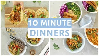 EASY 10 Minute Dinner Recipes  Healthy Dinner Ideas [upl. by Dadelos]