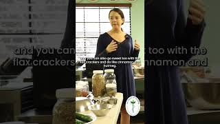 Raw Vegan Flax Crackers rawvegan healthy snacks [upl. by Peskoff]