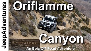 Oriflamme Canyon OffRoading Trail Guide and Review in Anza Borrego CA [upl. by Aliab]