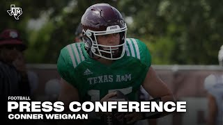 Fall Camp Media Day Conner Weigman [upl. by Yhtac801]