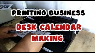 DESK CALENDAR MAKING PRINTING BUSINESS [upl. by Garlan]