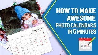 📅 How to Make a Personalized Calendar With Pictures  Awesome Design in 5 Minutes [upl. by Calica696]