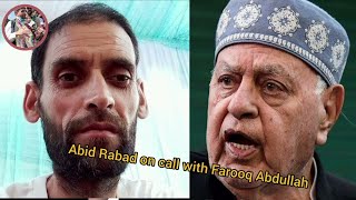 new viral Conversation of Dr Farooq Abdullah and Abid Rabad Gas Cylinder and Power Free [upl. by Also]